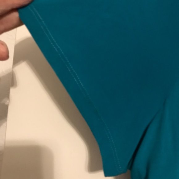 J.T.B. Woman size 18/20 short sleeved jacket with mock tank in aqua - Picture 5 of 12